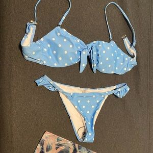Blue Polka Dot Bikini
